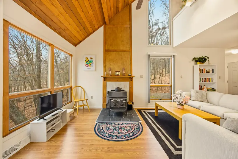 A-frame interior