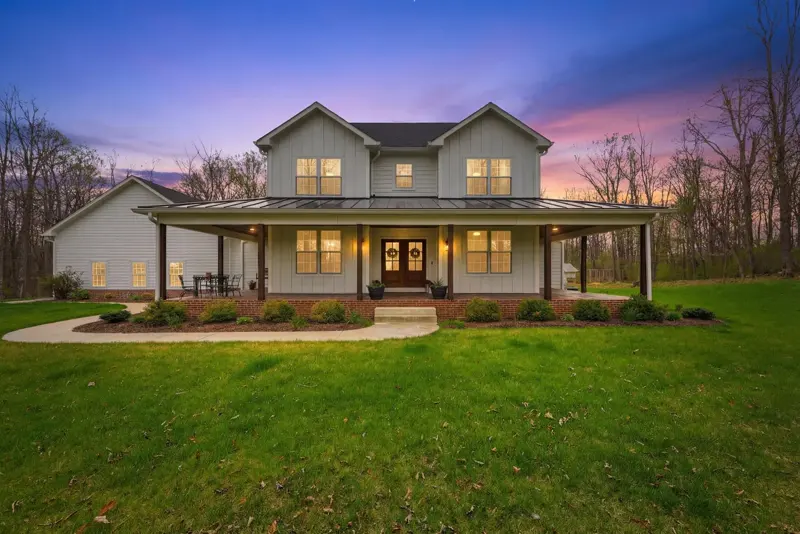 Farmhouse at twilight
